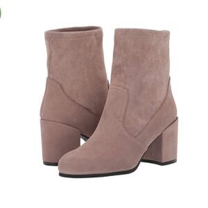 brown suede boots Valdini Riana Chelsea Ankle booties women's size 7.5 NEW